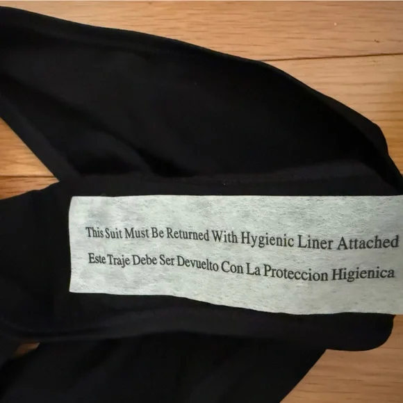 Women’s Small Shade and Shore Black Halter One-Piece Swimsuit NWT - Picture 3 of 5